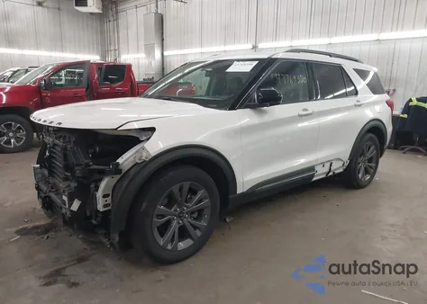 2023 Ford Explorer Xlt z USA, uszkodzony, nr VIN 1FMSK7DH1PGA14028